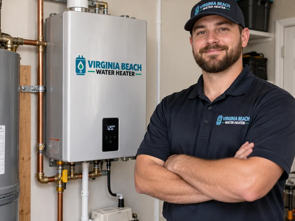 Residential tankless water heater with neatly routed venting and condensate drain
